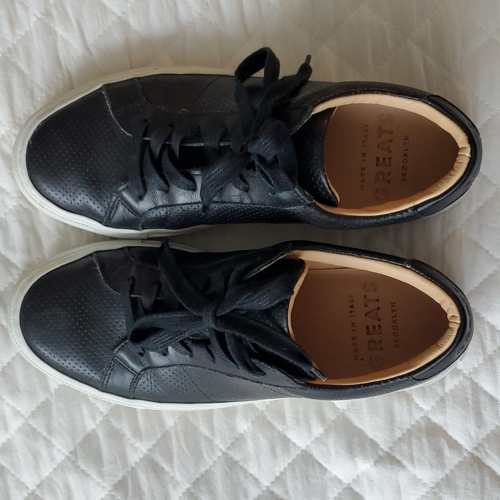 GREATS Royale Perforated Black